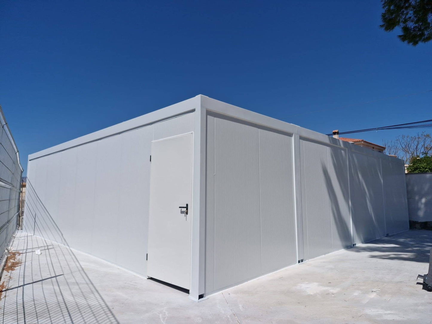 Prefabricación de un garaje modular de 80 m2.