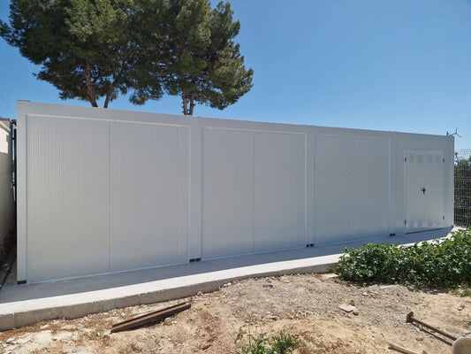 Prefabricación de un garaje modular de 80 m2.