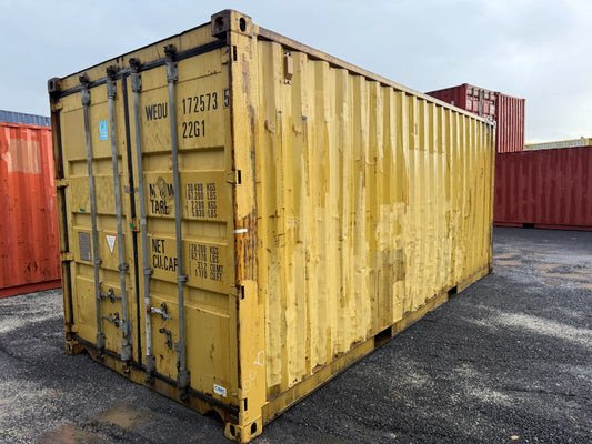 Contentor Marítimo 20 pés (6m) DF Amarelo – Usado