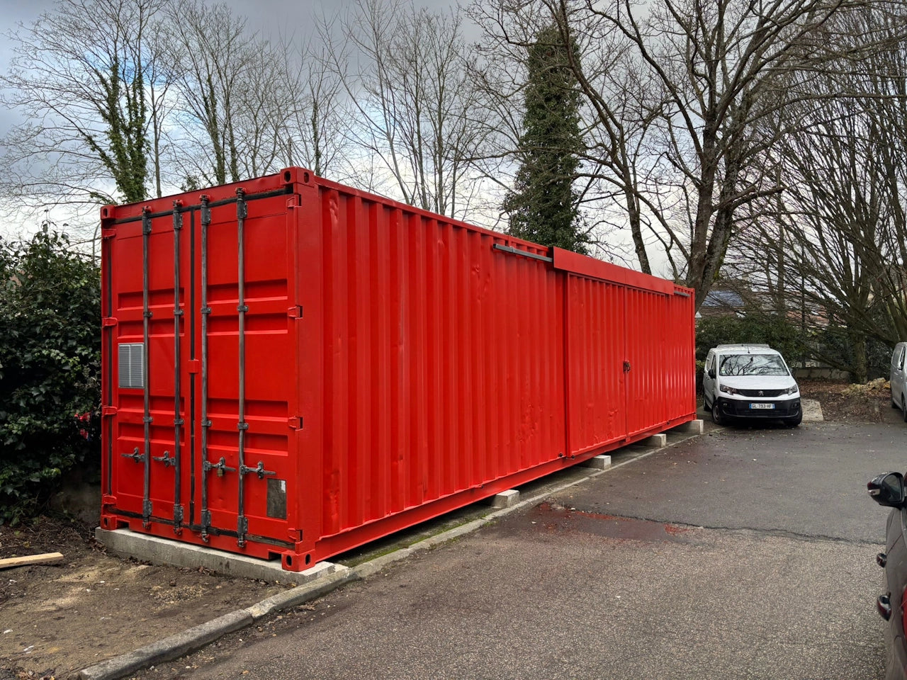 Contentor de 40 pés com porta deslizante