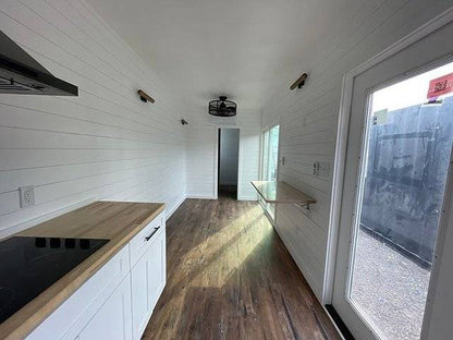Casa contenedor de 40 pies, lista para enviar.