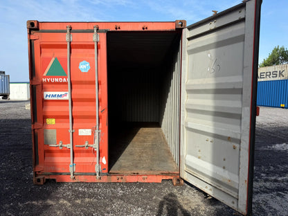 Contentor Marítimo 20 pés (6m) HDV Vermelho – Usado