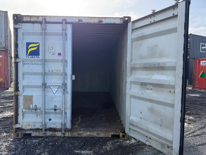 Contentor Marítimo 20 pés (6m) DK Cinza – Usado
