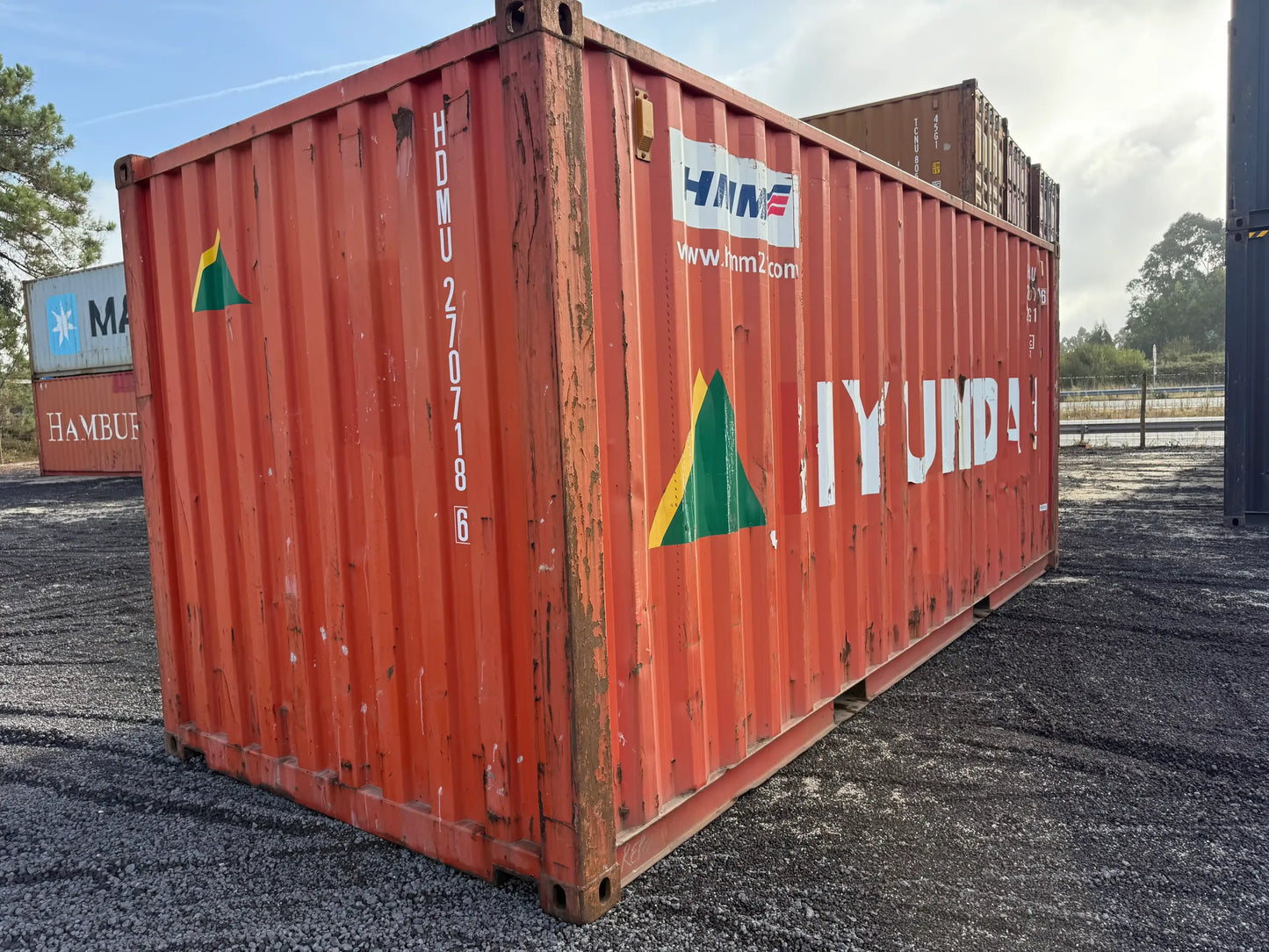 Contentor Marítimo 20 pés (6m) HDV Vermelho – Usado