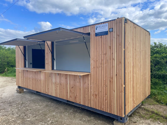 Restaurante con contenedor reconvertido