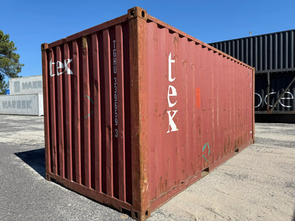 Contentor Marítimo 20 pés (6m) GDV Vermelho – Usado