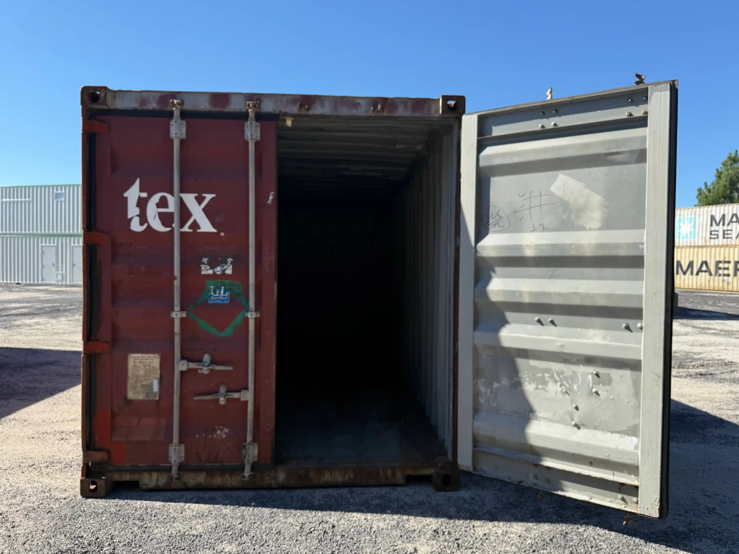 Contentor Marítimo 20 pés (6m) GDV Vermelho – Usado