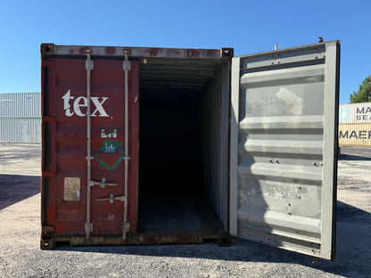 Contentor Marítimo 20 pés (6m) GDV Vermelho – Usado
