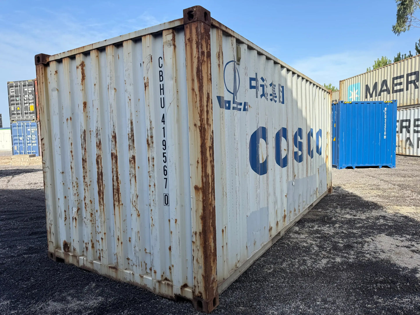 Contentor Marítimo 20 pés (6m) DK Cinza – Usado