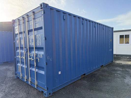 Contentor Marítimo 20 pés (6m) DV Azul – Novo/1Viagem