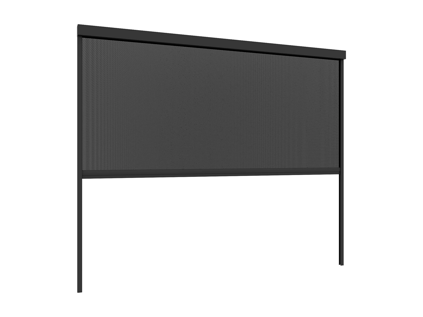 Pérgola bioclimática autoportante de aluminio 12m² con cortina retráctil An.300 cm - Antracita - ALMAFI