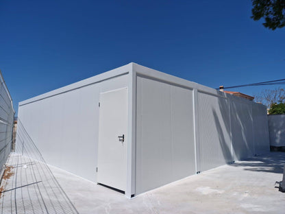 Prefabricación de un garaje modular de 80 m2.
