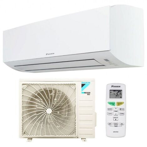 Aire acondicionado DAIKIN Sensira de 12000 BTU y 3,5 kW con refrigerante R32, clasificación energética A++/A+.