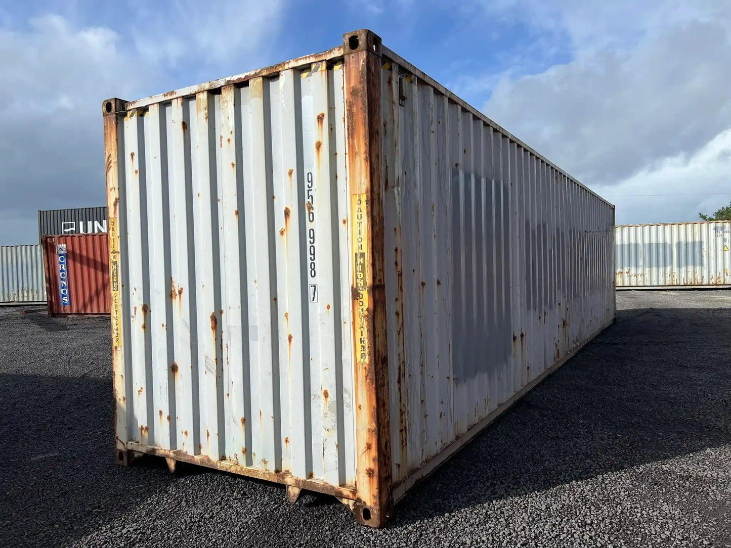 Contentor Marítimo 40 pés (12m) HC Cinzento – Usado