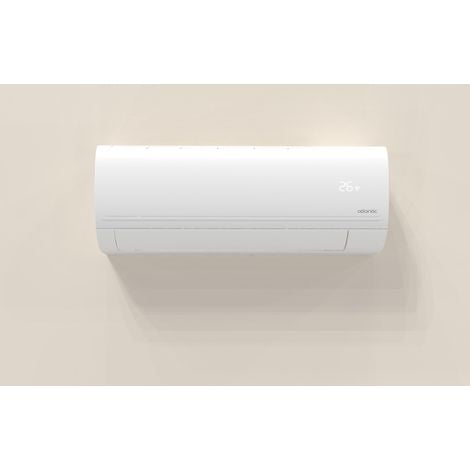 Aire acondicionado mural reversible Atlantic – MURAO Smart de 2100 W – Bomba de calor aire-aire – Tecnología inversora DC completa – Caudal de aire de 500 m³/h