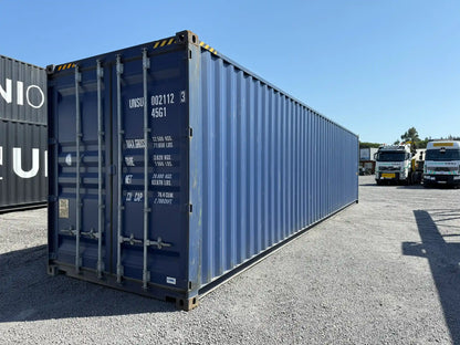Contentor Marítimo 40 pés (12m) HC Azul – Novo/1Viagem