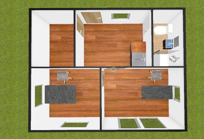 Contenedor habitable T2 35m2