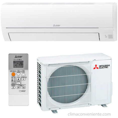 Aire acondicionado mono-split reversible Mitsubishi MSZ-HR35VF de 12000 BTU, clase energética A++/A+