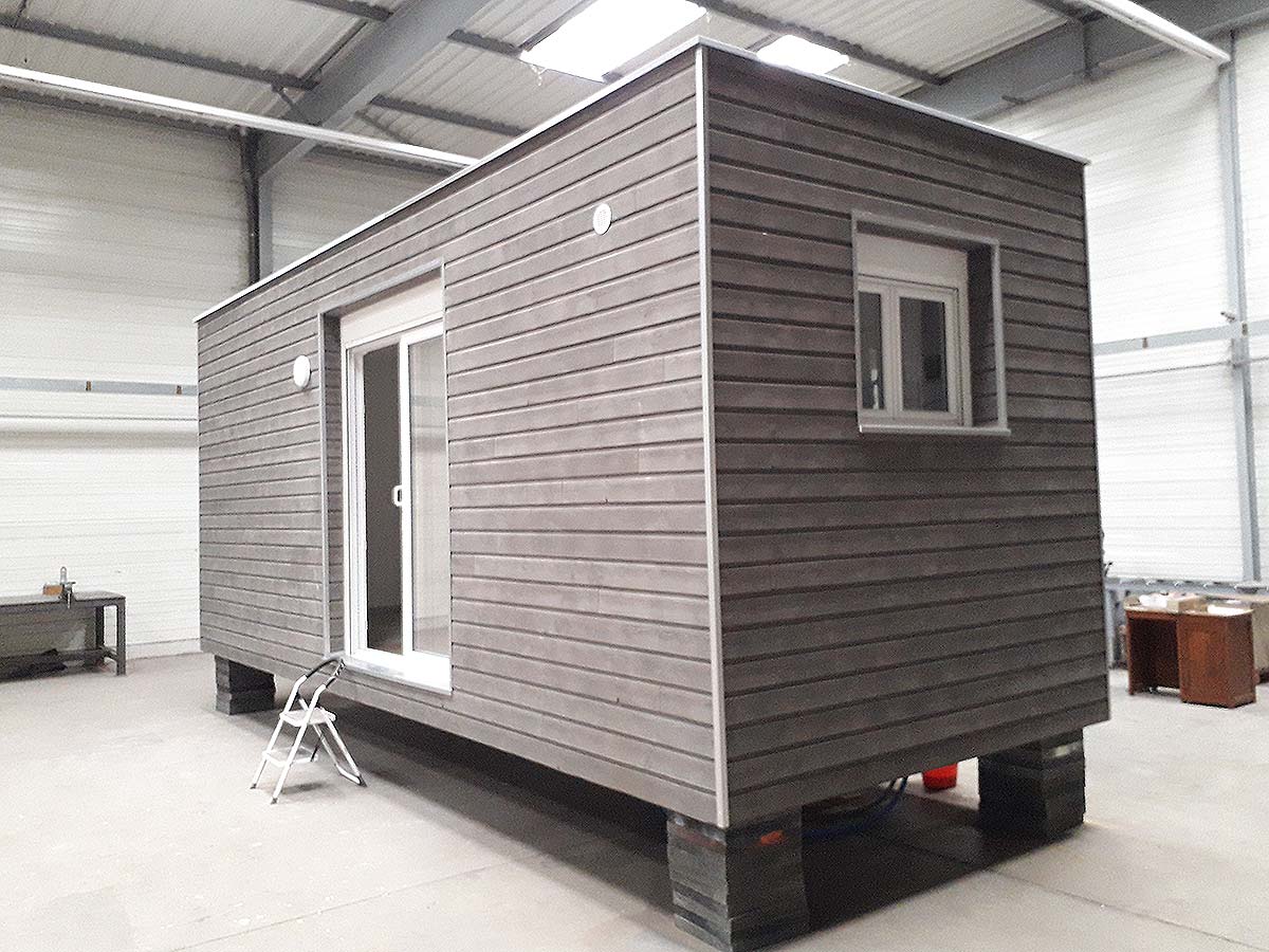 Contenedor transformado TINY' T0 CUBE 20 M2 DE COMODIDAD