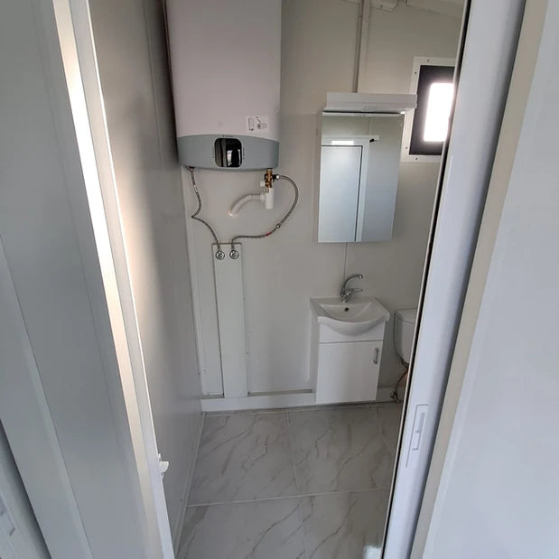 Bungalow amueblado tipo contenedor con cobertizo de jardín nuevo. T2
