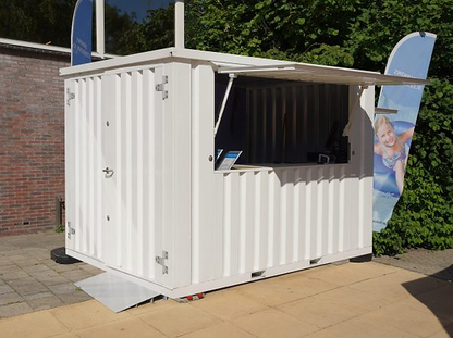 Barra de contenedor plegable XL, 4 x 2 metros, RAL