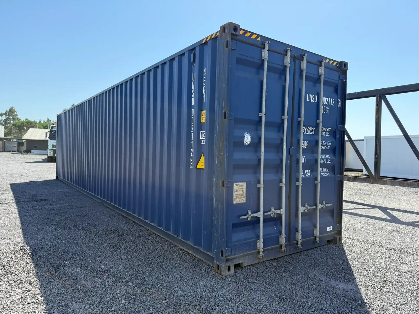 Contentor Marítimo 40 pés (12m) HC Azul – Novo/1Viagem