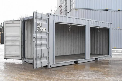 Contenedor de 20 pies con doble puerta enrollable: La solución de almacenamiento seguro ideal.