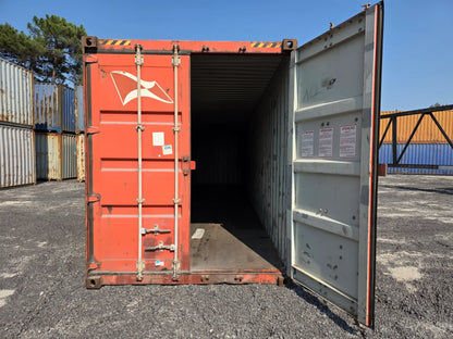 Contentor Marítimo 40 pés (12m) HCK Vermelho – Usado