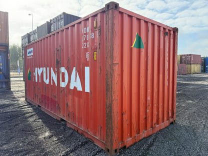 Contentor Marítimo 20 pés (6m) HDV Vermelho – Usado