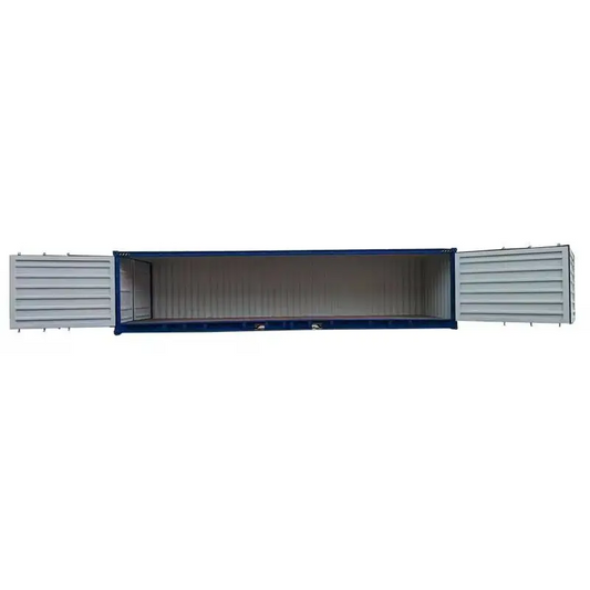Contenedor de 40 pies con apertura lateral completa: ultra funcional y robusto.