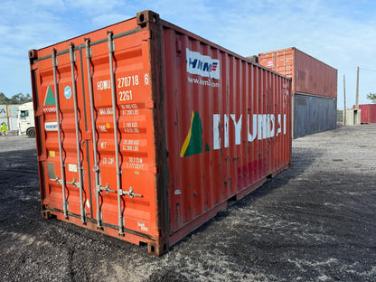 Contentor Marítimo 20 pés (6m) HDV Vermelho – Usado