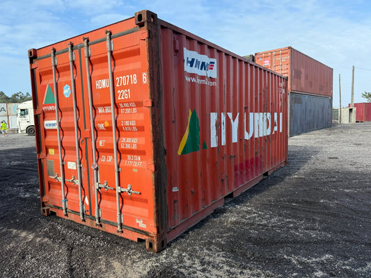 Contentor Marítimo 20 pés (6m) HDV Vermelho – Usado