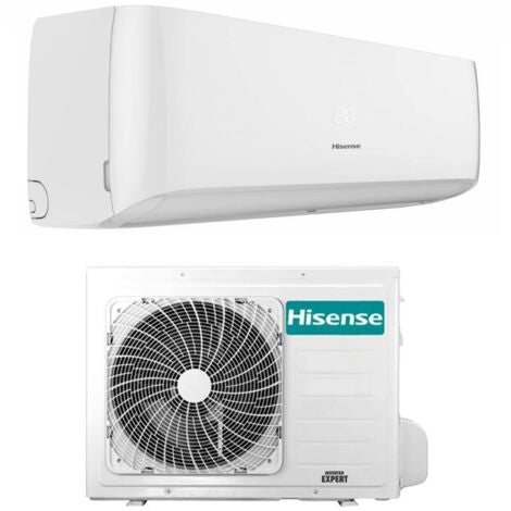 Hisense – Aire acondicionado reversible de 9000 BTU – Wi-Fi integrado – Tecnología DC Inverter – Eficiencia energética A++ – Capacidad de 2,6 kW – Nivel de ruido de 19 dB(A)