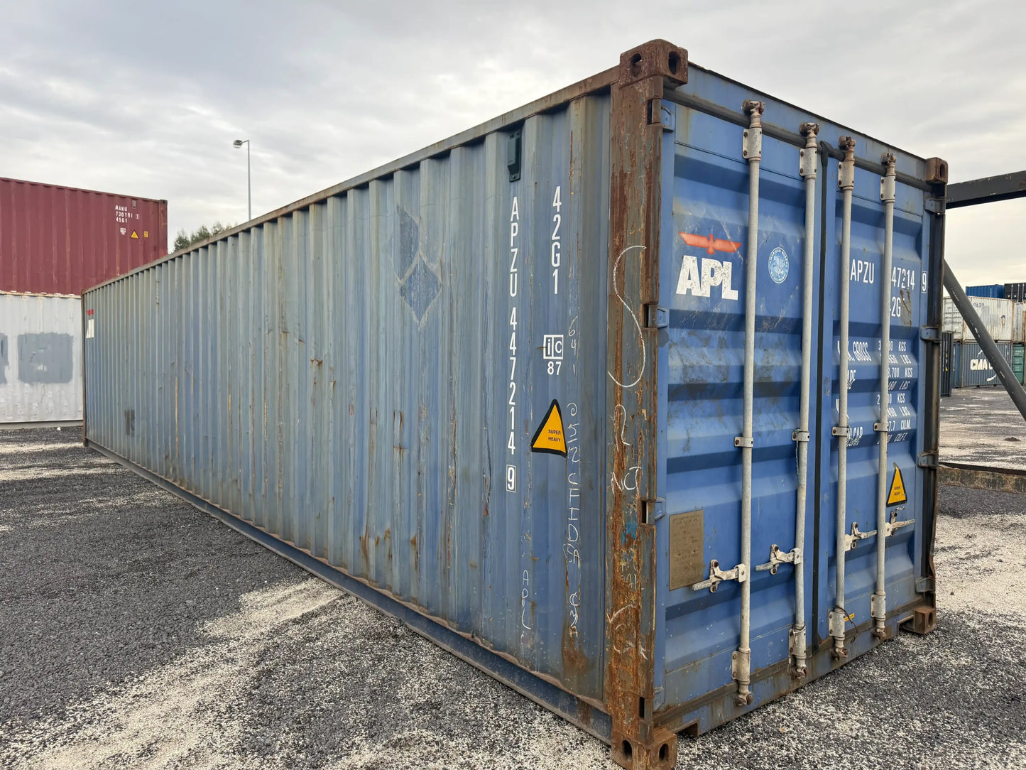 Contentor Marítimo 40 pés (12m) XDV Azul – Usado