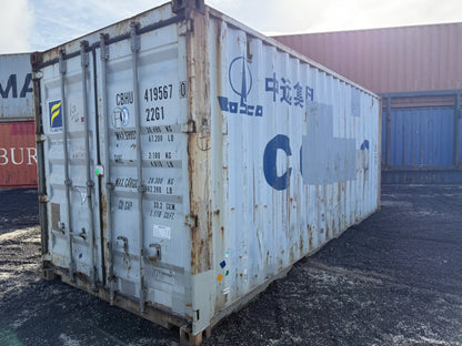 Contentor Marítimo 20 pés (6m) DK Cinza – Usado