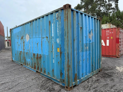 Contentor Marítimo 20 pés (6m) RV Azul – Usado