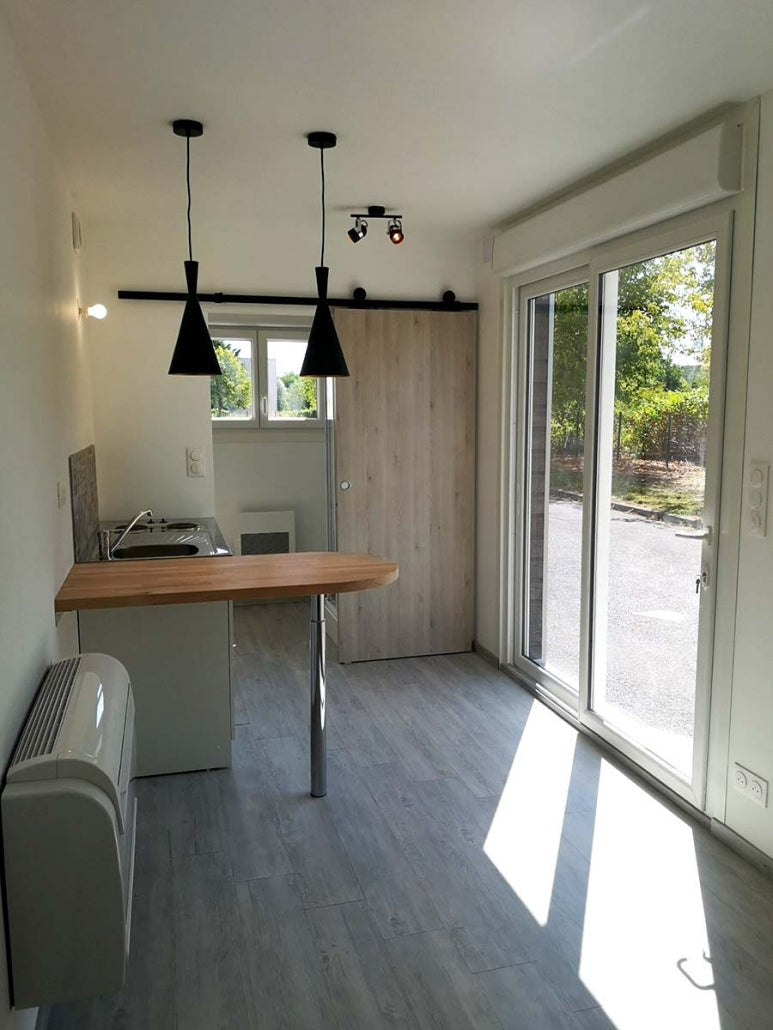 Contenedor transformado TINY' T0 CUBE 20 M2 DE COMODIDAD