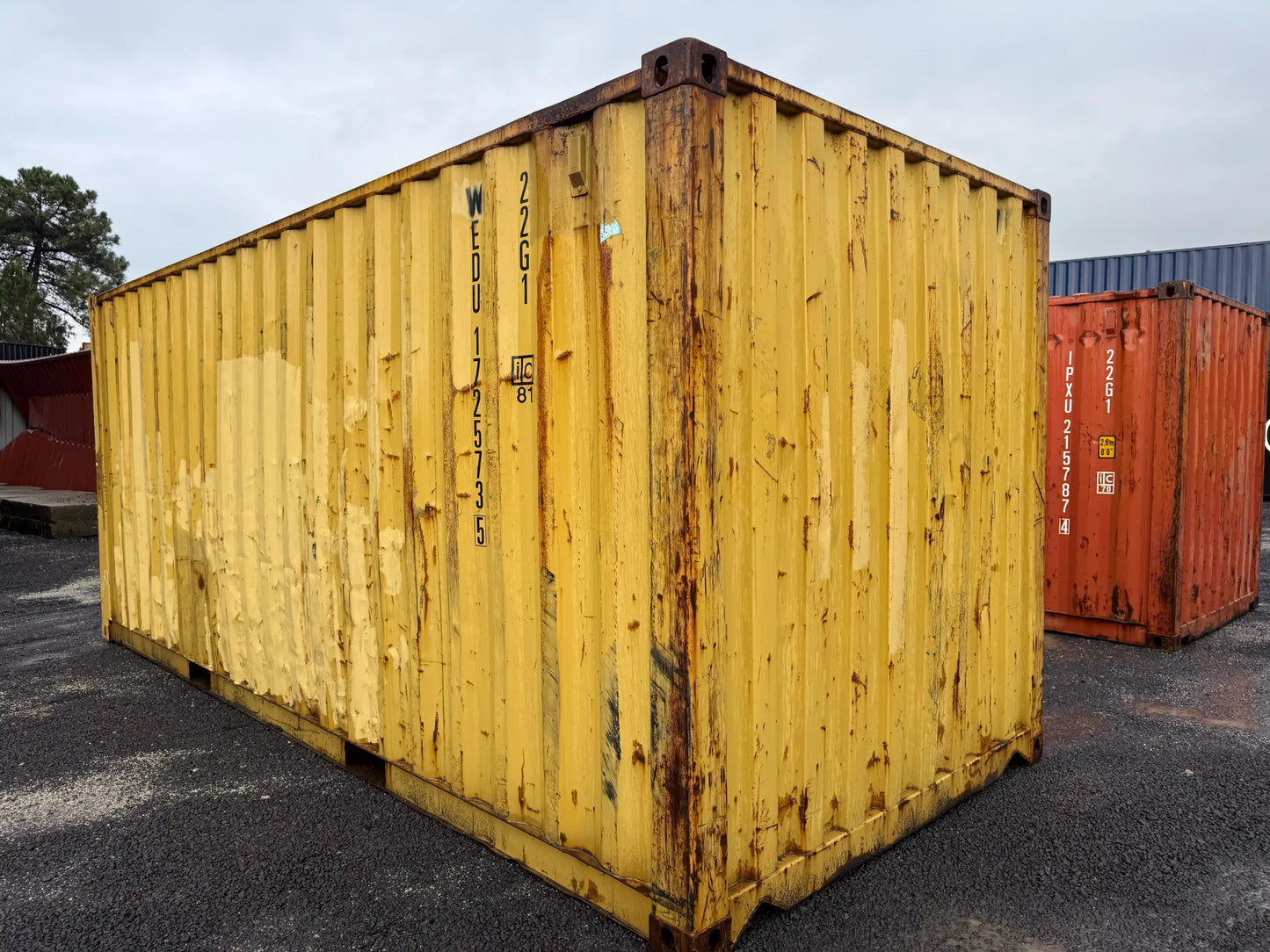 Contentor Marítimo 20 pés (6m) DF Amarelo – Usado