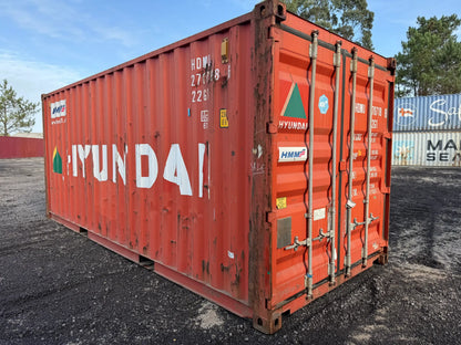 Contentor Marítimo 20 pés (6m) HDV Vermelho – Usado