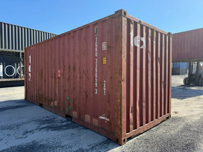 Contentor Marítimo 20 pés (6m) GDV Vermelho – Usado