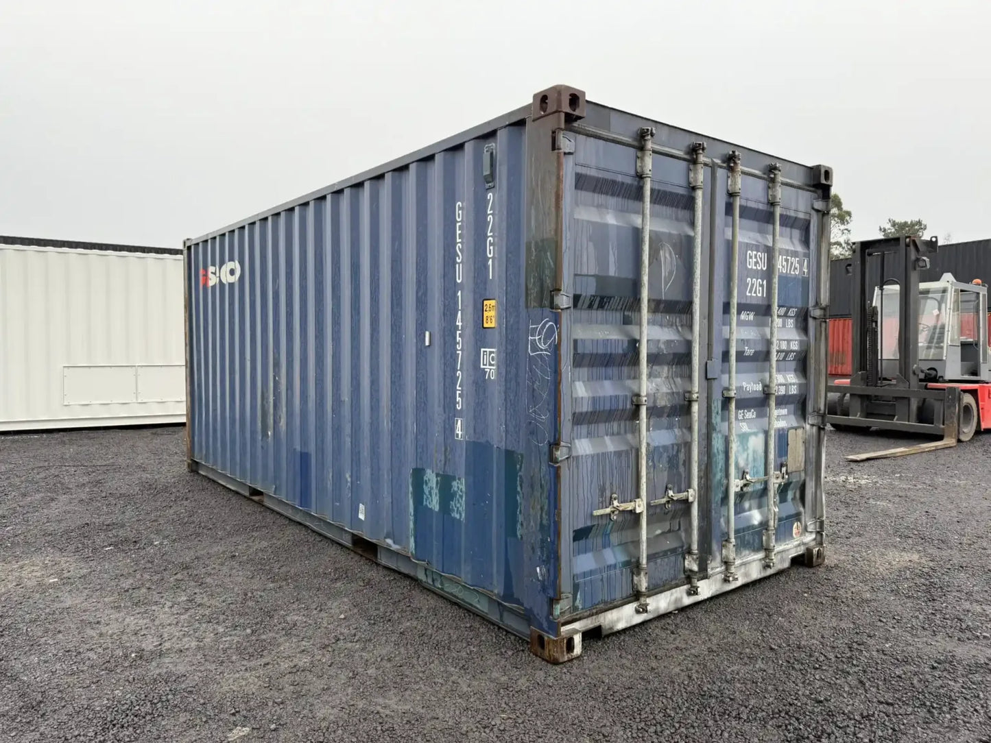 Contentor Marítimo 20 pés (6m) DV Azul – Usado