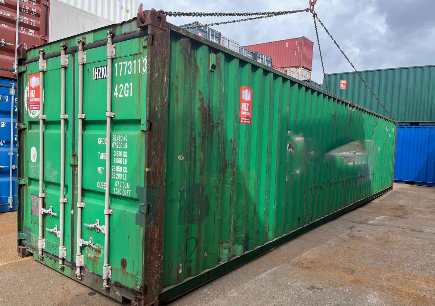 Contentor marítimo usado de 12m 40’CWH